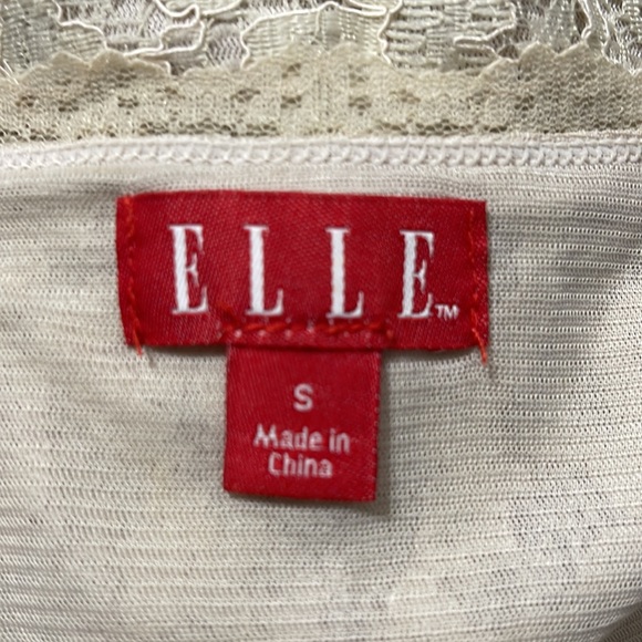 Beige Lace Shirt, size small - Picture 6 of 8